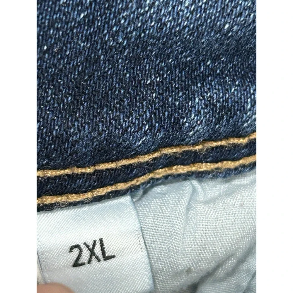 Risen Women's 2XL Button Fly Blue Denim Jeans
